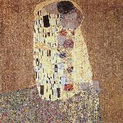 Gustav Klimt The Kiss oil on canvas